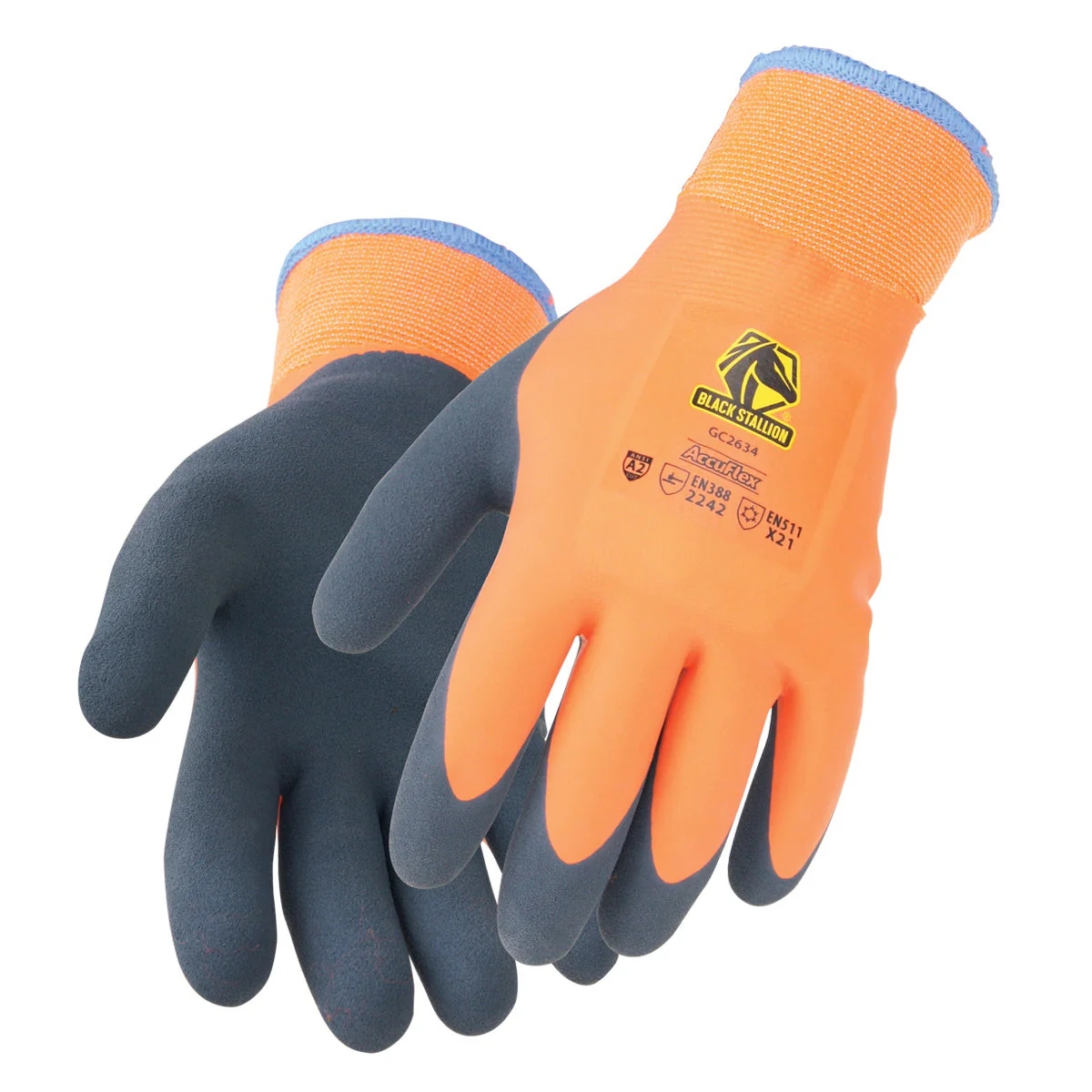 Black Stallion AccuFlex Double Latex Terry-Lined Winter Gloves (GC2634-OA) - Image 6