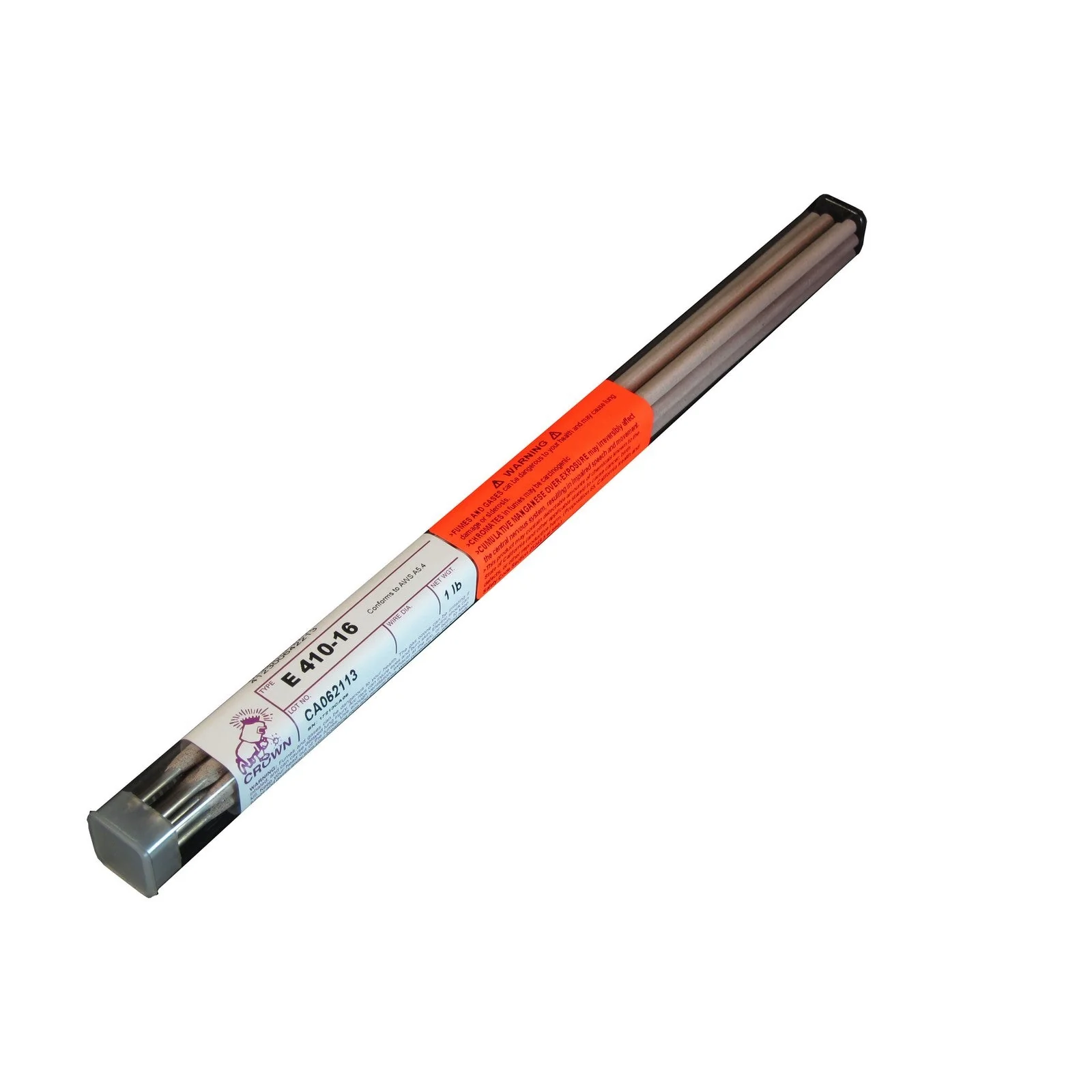 Crown Alloy 1/8 E 410-16 BR.PKG. Stainless Steel ELECTRODE 1 lb TUBE (SE410/EO-BP)