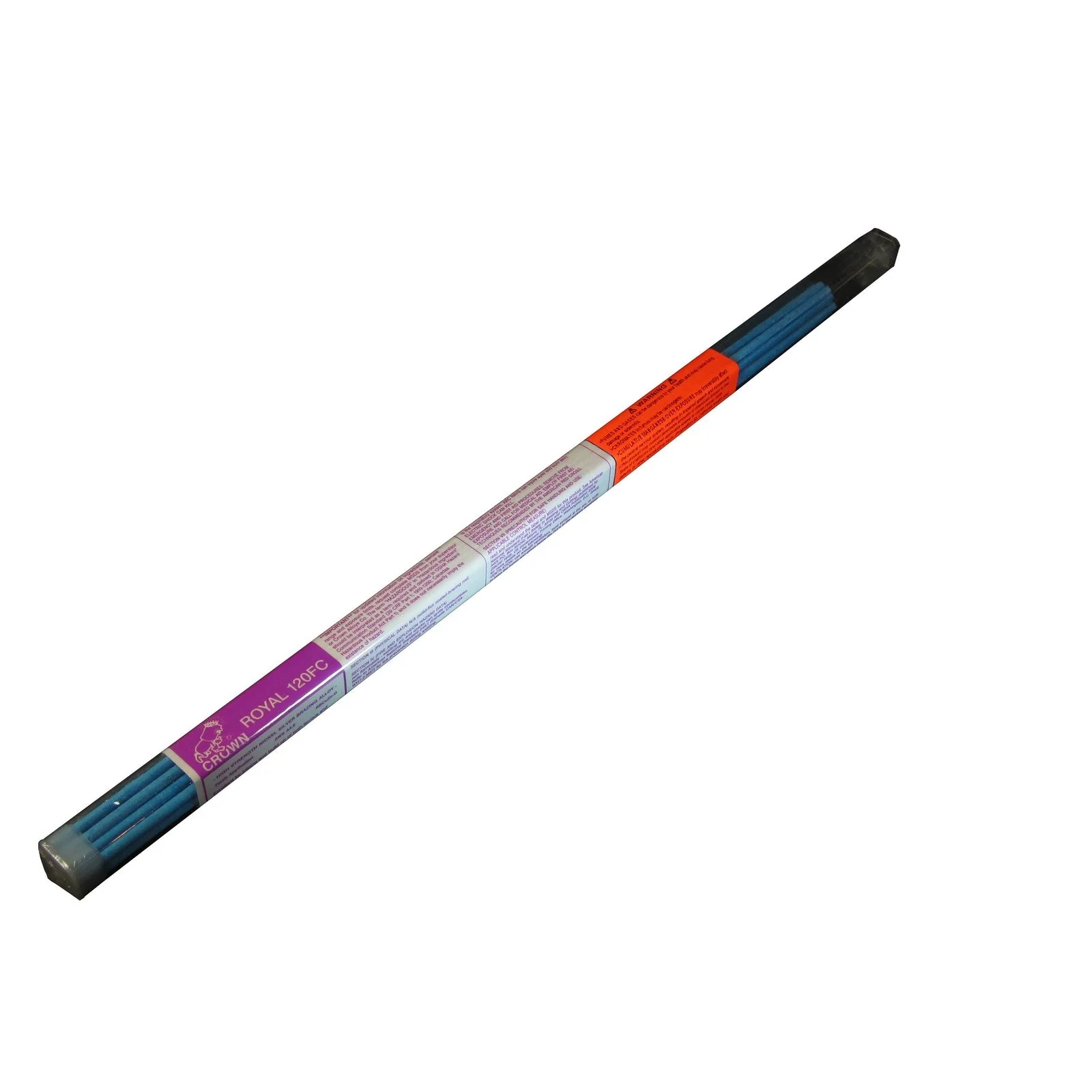 Crown Alloy 3/32 ROYAL 120 FC BR.PKG Flux Coated Nickel-Silver (RB CuZn-D) BRAZING 1 lb TUBE (RT120F/TN-BP)