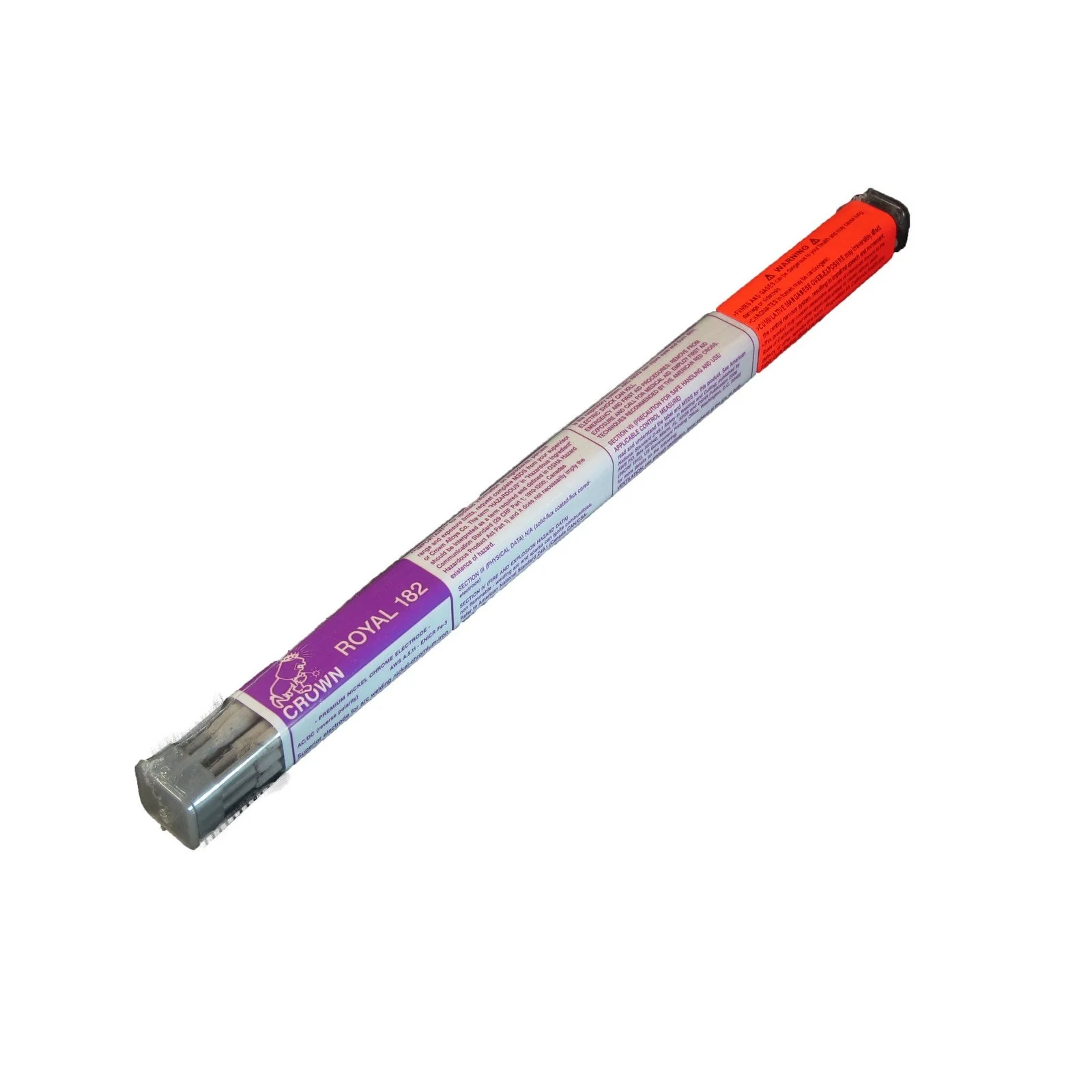 Crown Alloy 3/32 ROYAL 182 BR.PKG. Iron-Nickel-Chrome (E NiCrFe-3) ELECTRODE 1 lb TUBE (RE182/EN-BP)