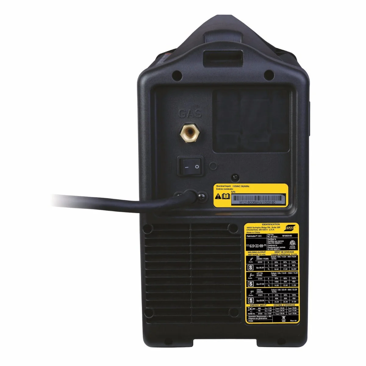 ESAB Fabricator 141i Multi Process Welding System (W1003141) with TIG Torch (W4013802) - Image 3