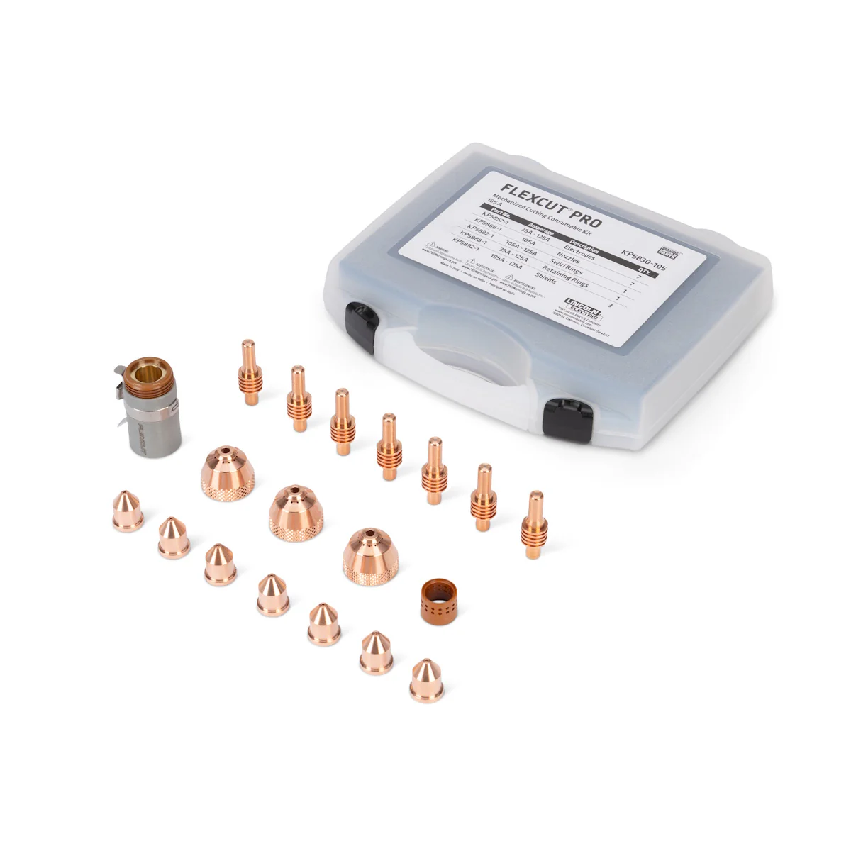 Lincoln FlexCut PRO 105A Mech Cutting Consumables Kit (KP5830-105)