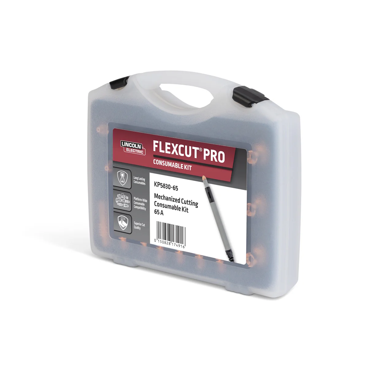 Lincoln FlexCut PRO 65A Mech Cutting Consumables Kit (KP5830-65) - Image 3