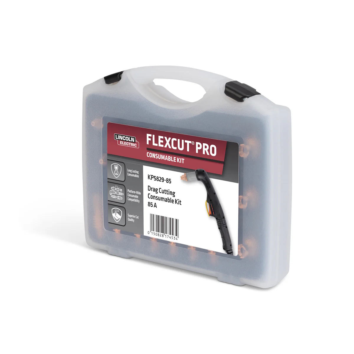 Lincoln FlexCut PRO 85A Drag Cutting Consumables Kit (KP5829-85) - Image 3
