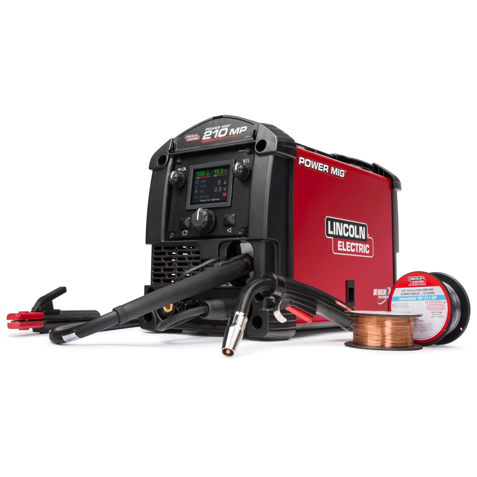 Lincoln Power MIG 210 MP Multi Process Welder and Deluxe Cart (K3963-1, K520) - Image 6