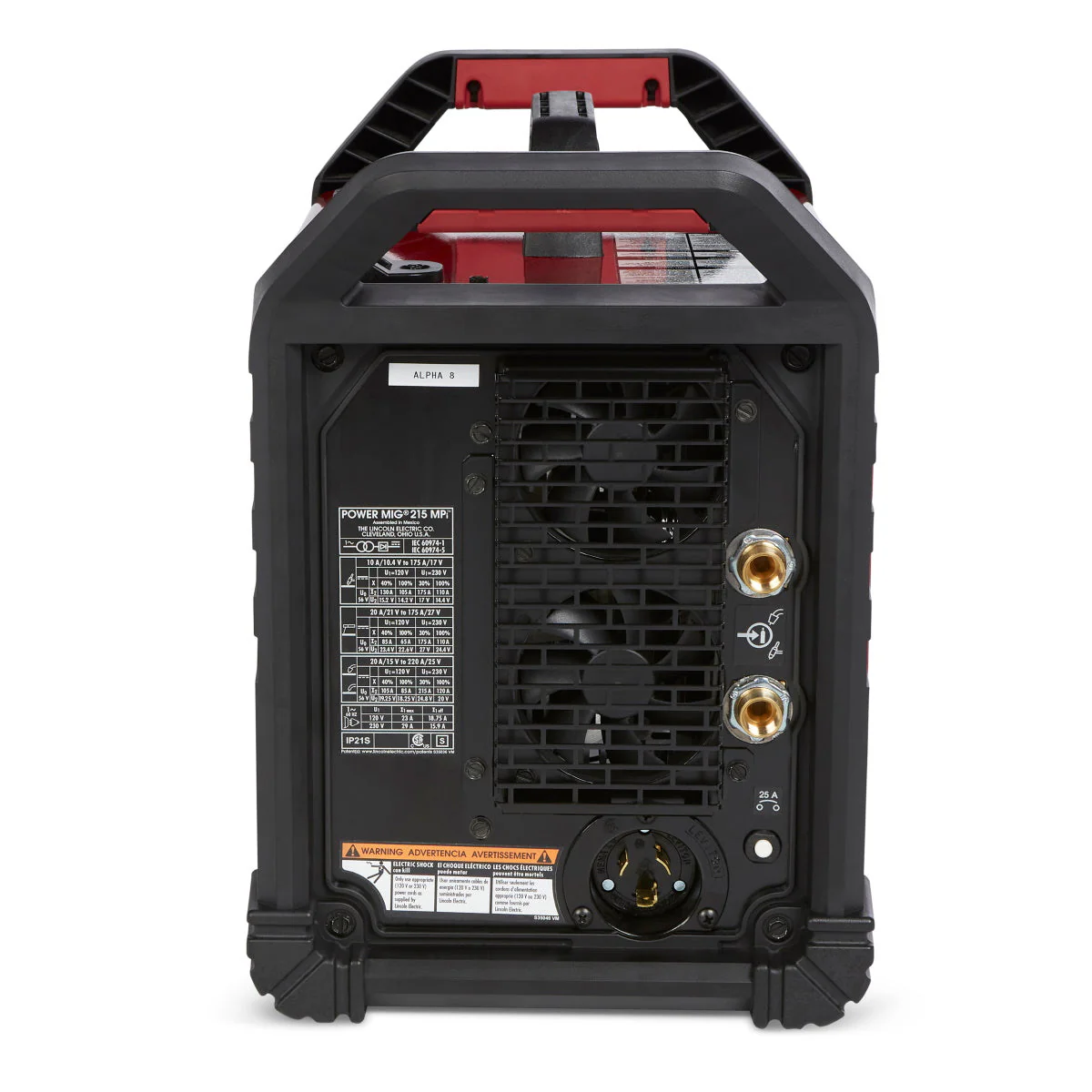 Lincoln Power MIG 215 MPi Multi Process Welder - Aluminum One Pak (K4877-1) - Image 9