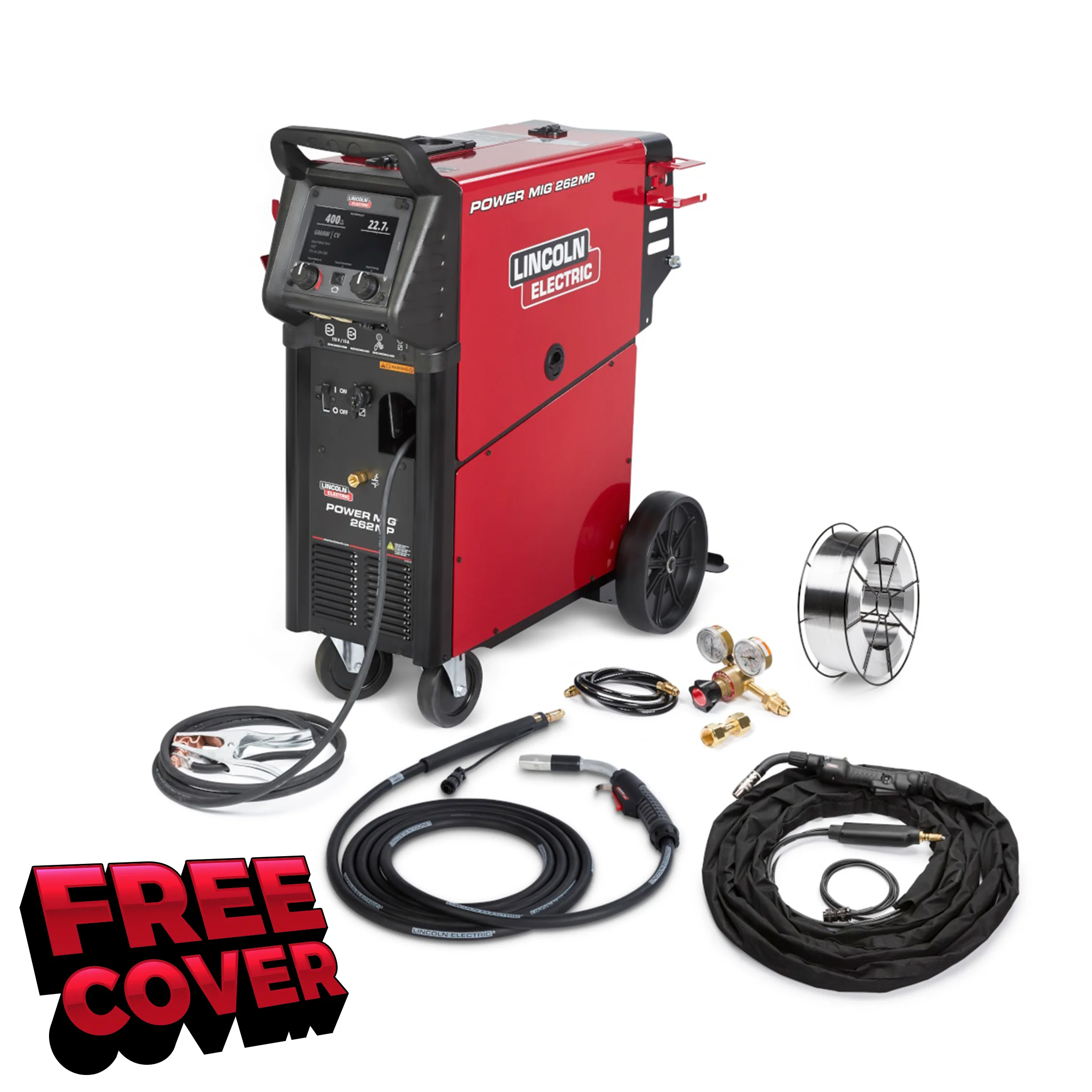 Lincoln Power MIG 262MP Multiprocess Welder w/Pulse Aluminum One-Pak (Push-Pull Gun) (K5638-1)