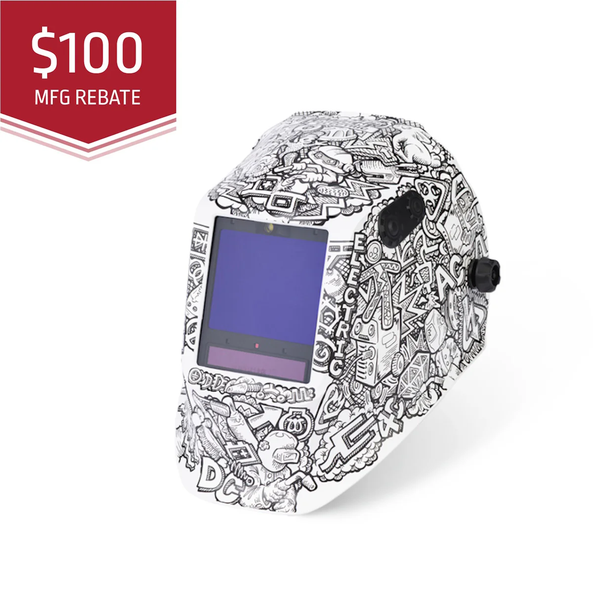 Lincoln Viking 3350 ADV Series Graffiti Welding Helmet (K5760-5)