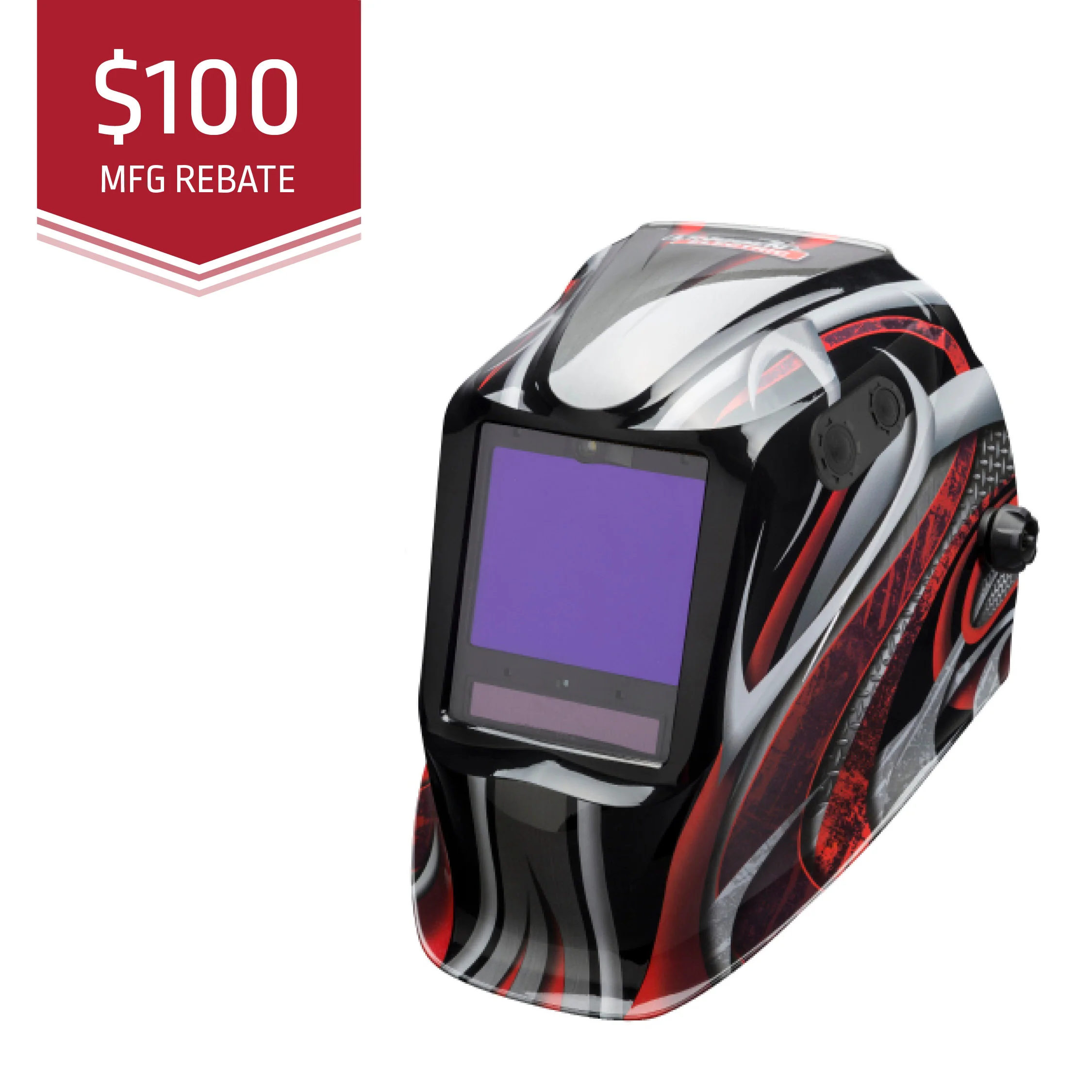 Lincoln Viking 3350 ADV Series Twisted Metal Welding Helmet (K3248-5)