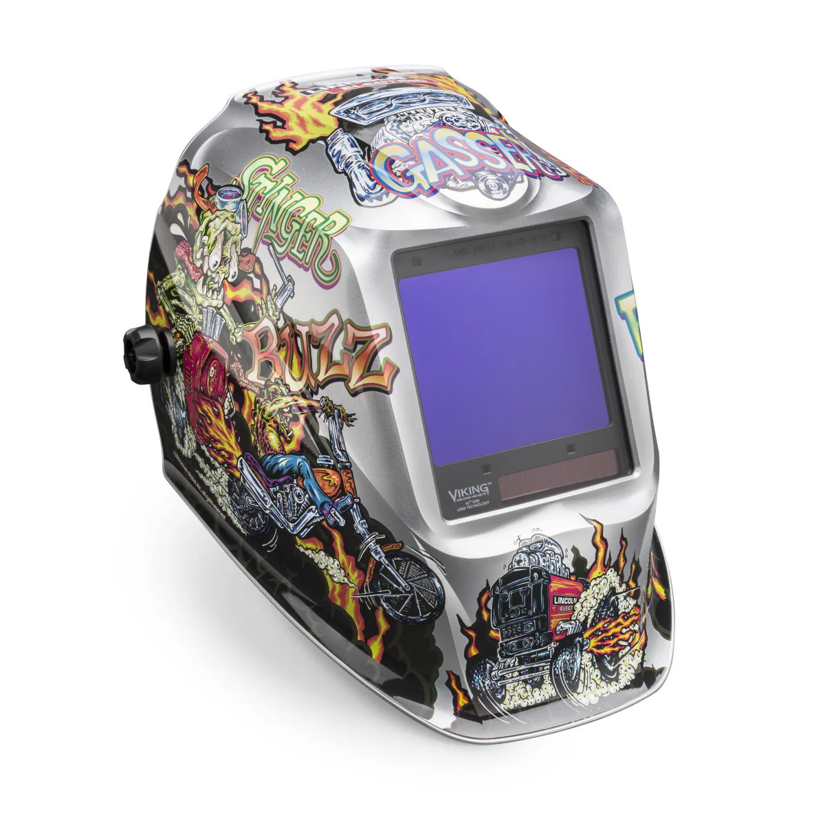 Lincoln Viking 3350 Series Hot Rodders Auto Darkening Welding Helmet (K4440-4) - Image 4
