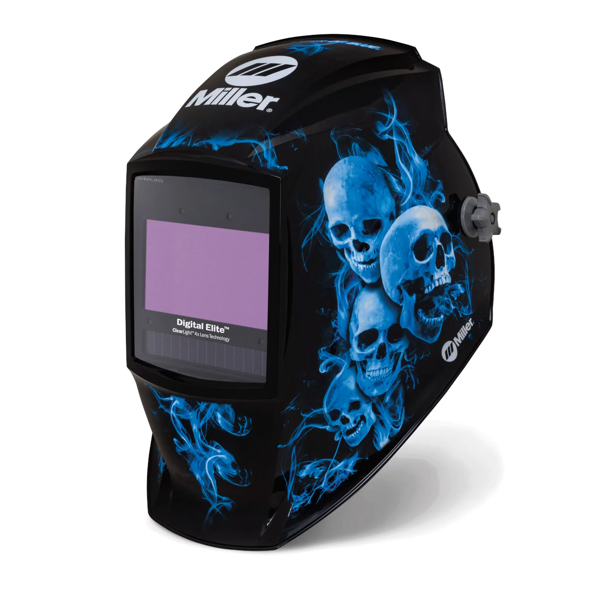 Miller Digital Elite Blue Rage II Welding Helmet w/ClearLight 4X Lens (296774) - Image 3