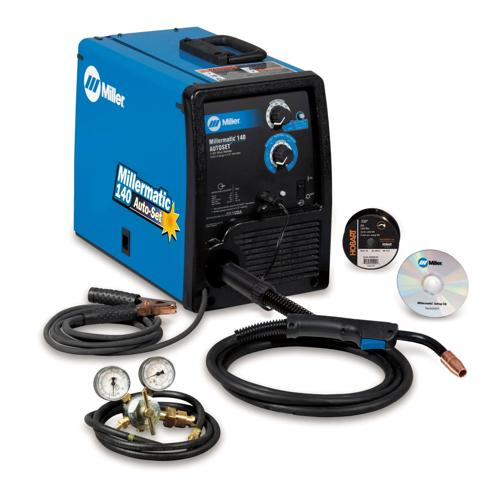 Miller Millermatic 140 MIG with Auto-Set, Cart, and Spool Gun (951373) - Image 3