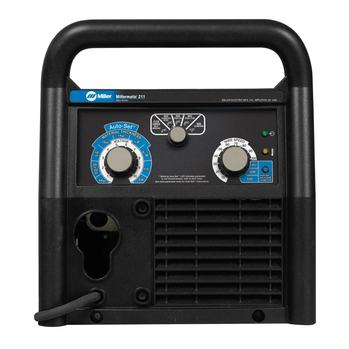 Miller Millermatic 211 MIG Welder with Advanced Auto-Set and Running Gear (951603) - Image 3