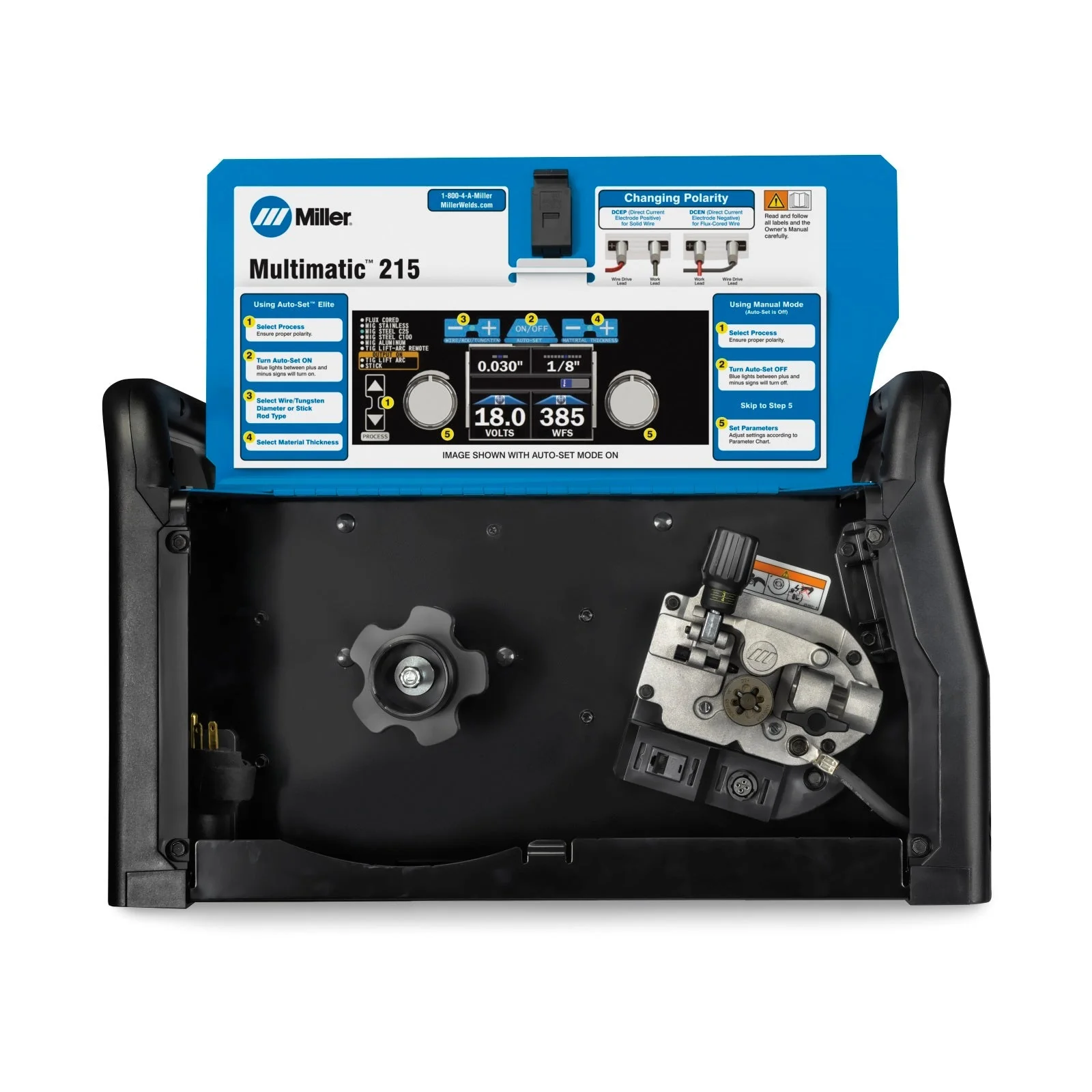 Miller Multimatic 215 Auto-Set Multiprocess Welder w/Cart (951000001) - Image 6