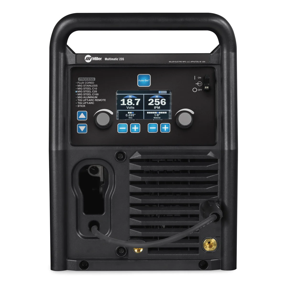 Miller Multimatic 235 Multiprocess Welder w/Dual Cylinder Cart and TIG Kit (951847) - Image 2