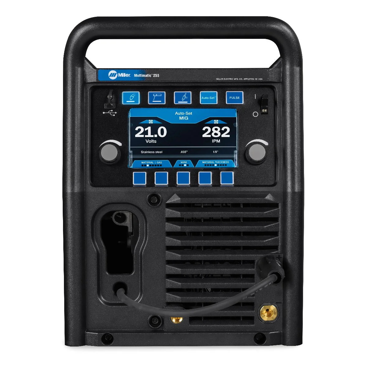 Miller Multimatic 255 Pulsed Multiprocess Welder w/Running Gear and TIG Kit (951768) - Image 4