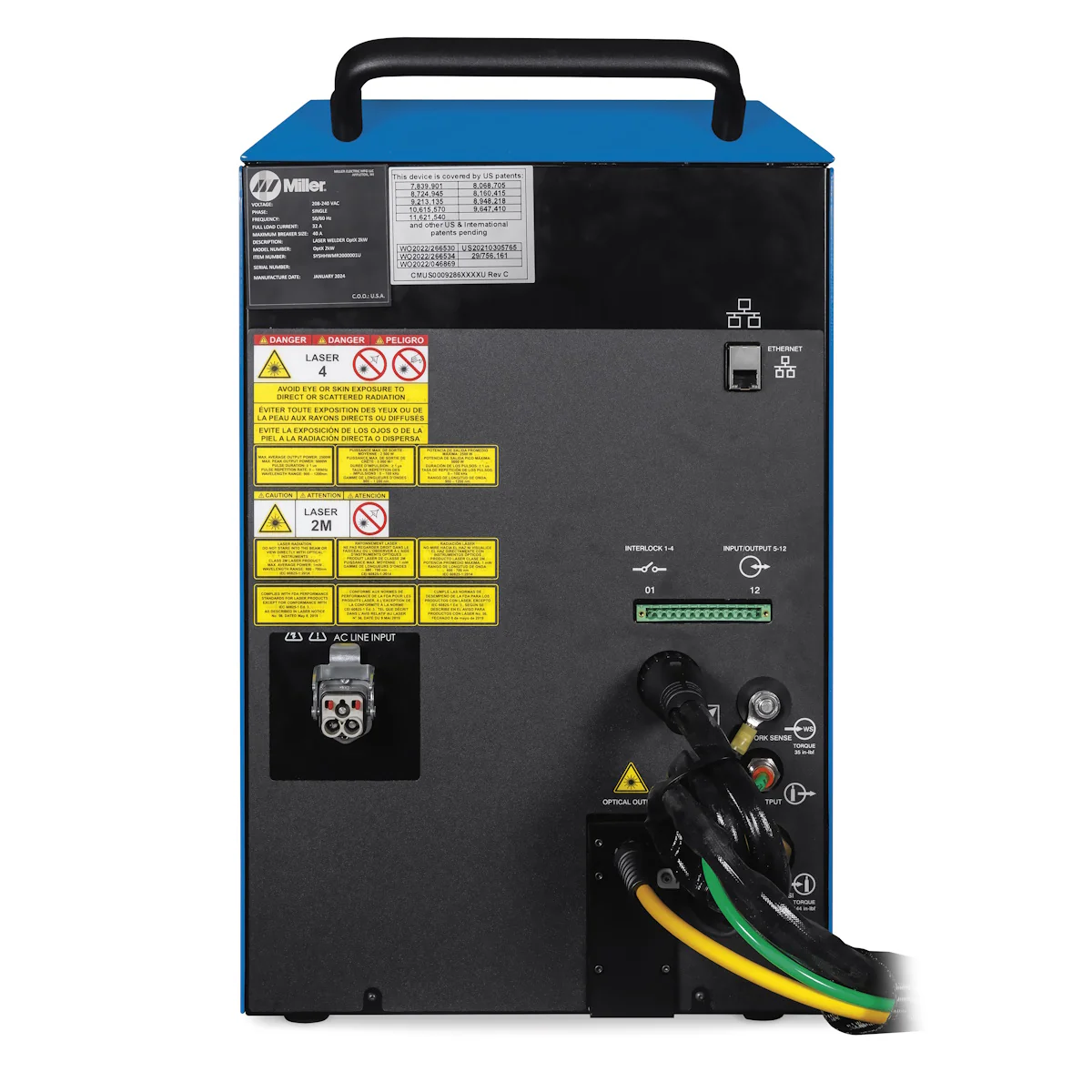 Miller OptX 2kW 240V Handheld Laser Welder Pkg (951000109) - Image 3