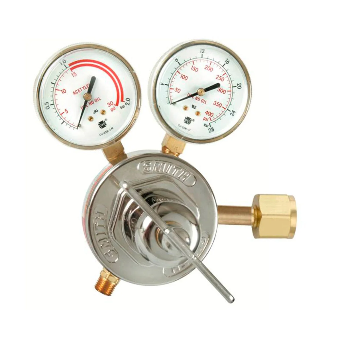 Miller | Smith HD Single Stage Series 40 Acetylene Regulator (40-15-XXX) - Image 6