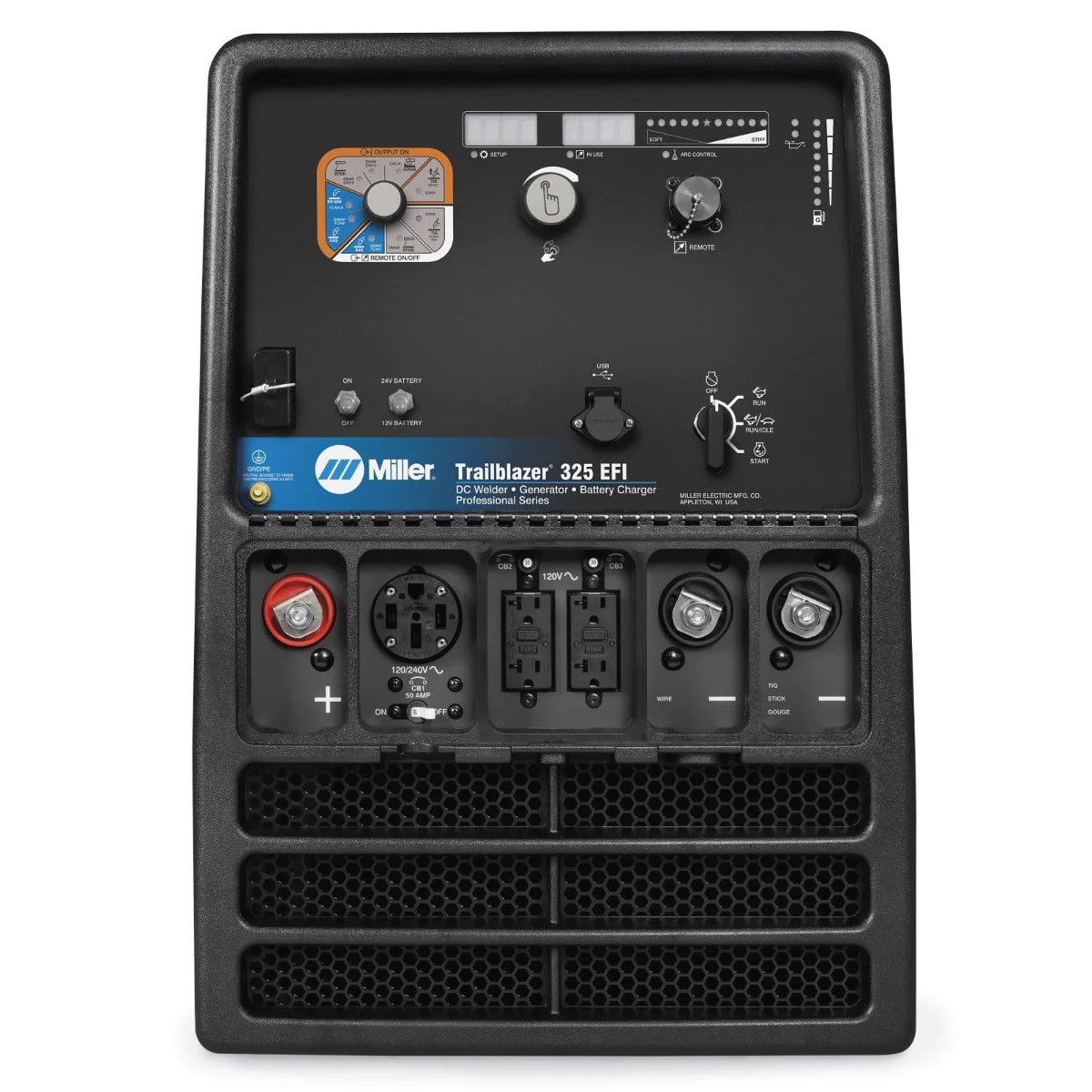 Miller Trailblazer 325 EFI Welder/Generator with Excel Power, Battery Charge/Jump Start (907798004) - Image 3