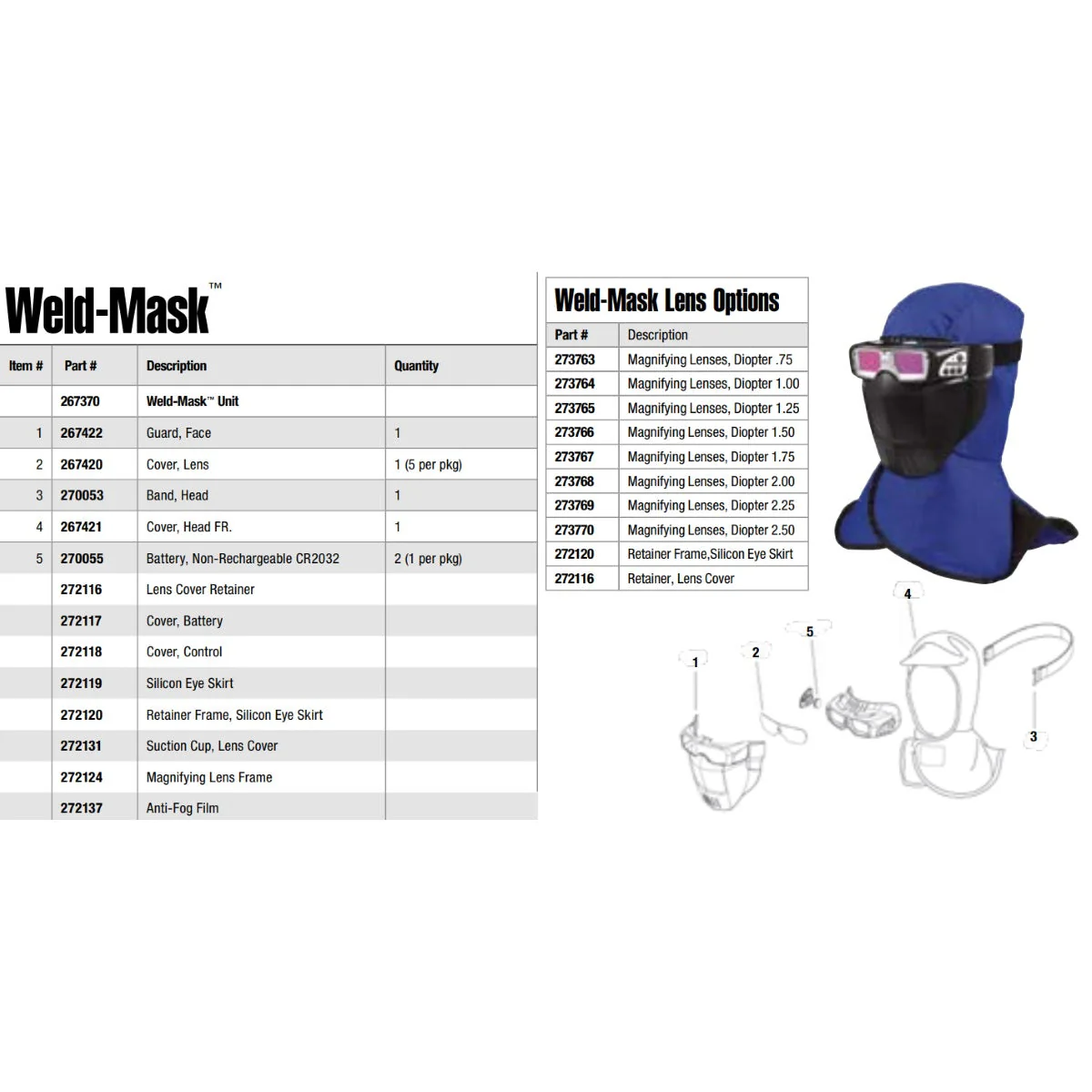 Miller Weld-Mask Replacement Face Guard (267422) - Image 2