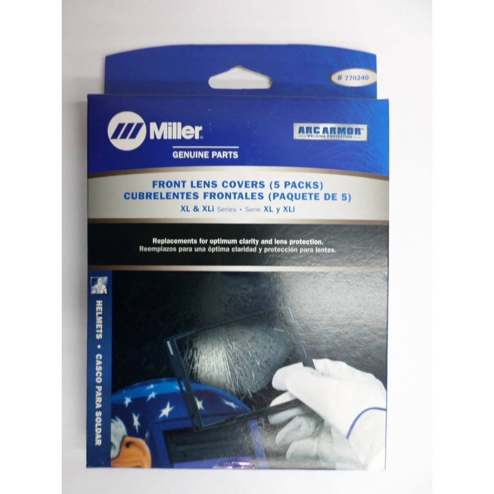 Miller XLI Helmet Clear Outside Cover Lenses Pkg/5 (770240) - Image 2