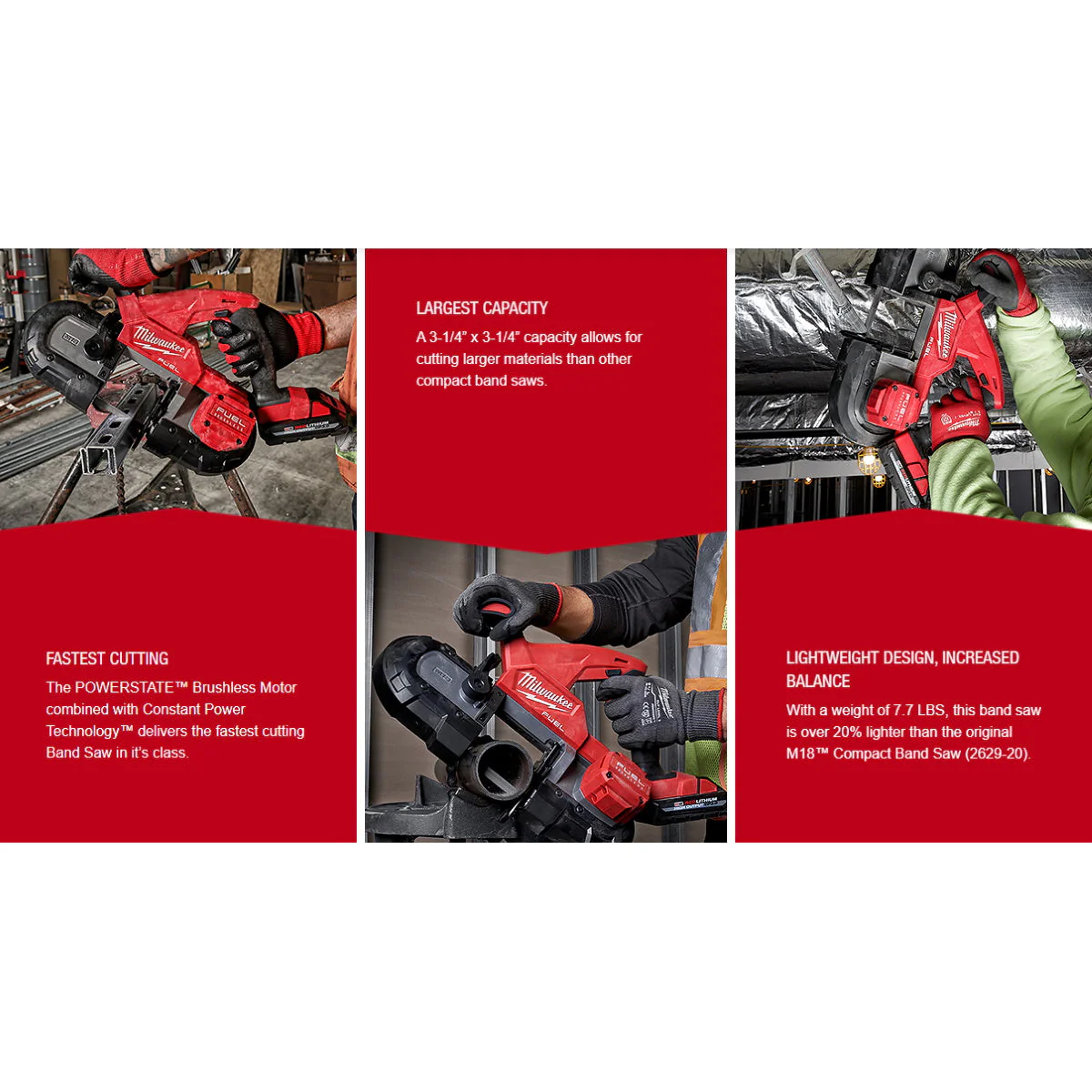 Milwaukee M18 FUEL Compact Band Saw Kit (2829-22) - Image 6