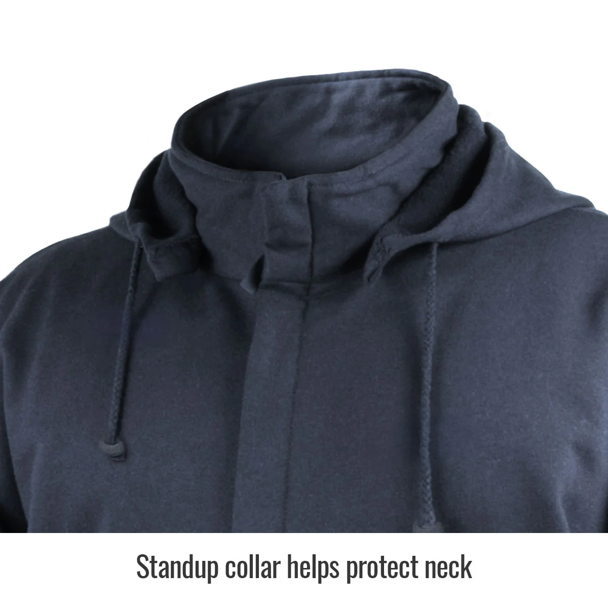 Revco Black Stallion 12oz Navy Full-Zip FR Hooded Sweatshirt (JF3530-NV) - Image 2
