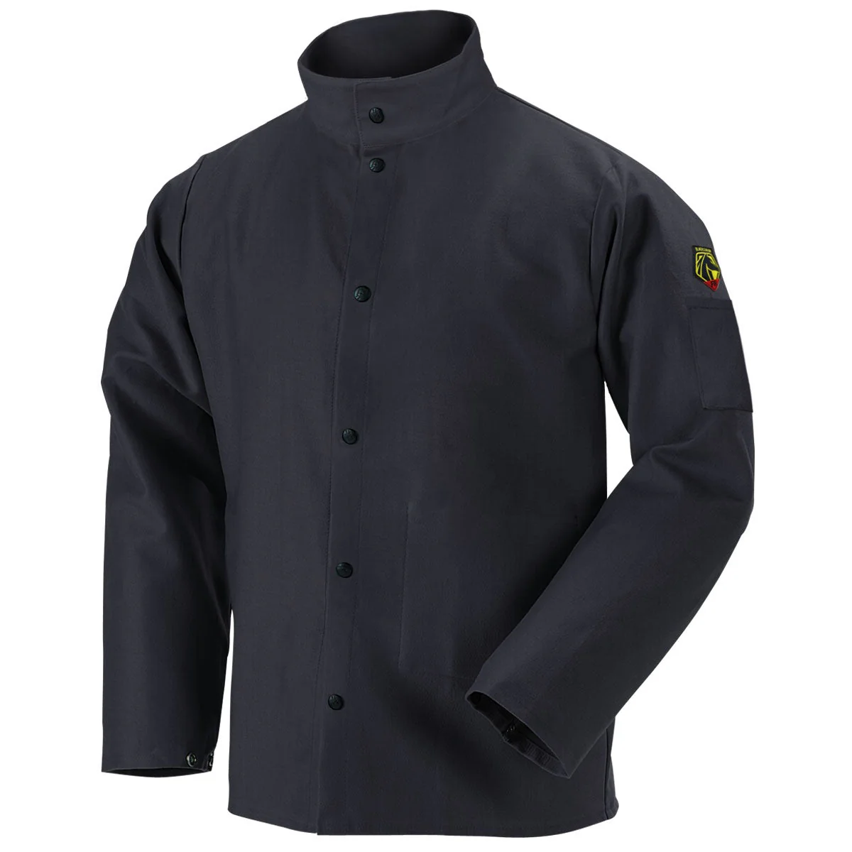 Revco Black Stallion 9oz Black FR Cotton Welding Jacket (FBK9-30C) - Image 8