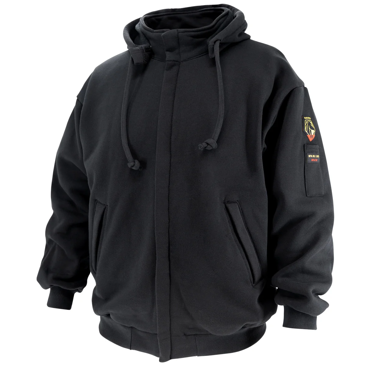 Revco Black Stallion 9oz Black Full-Zip FR Hooded Sweatshirt (JF1331-BK) - Image 7