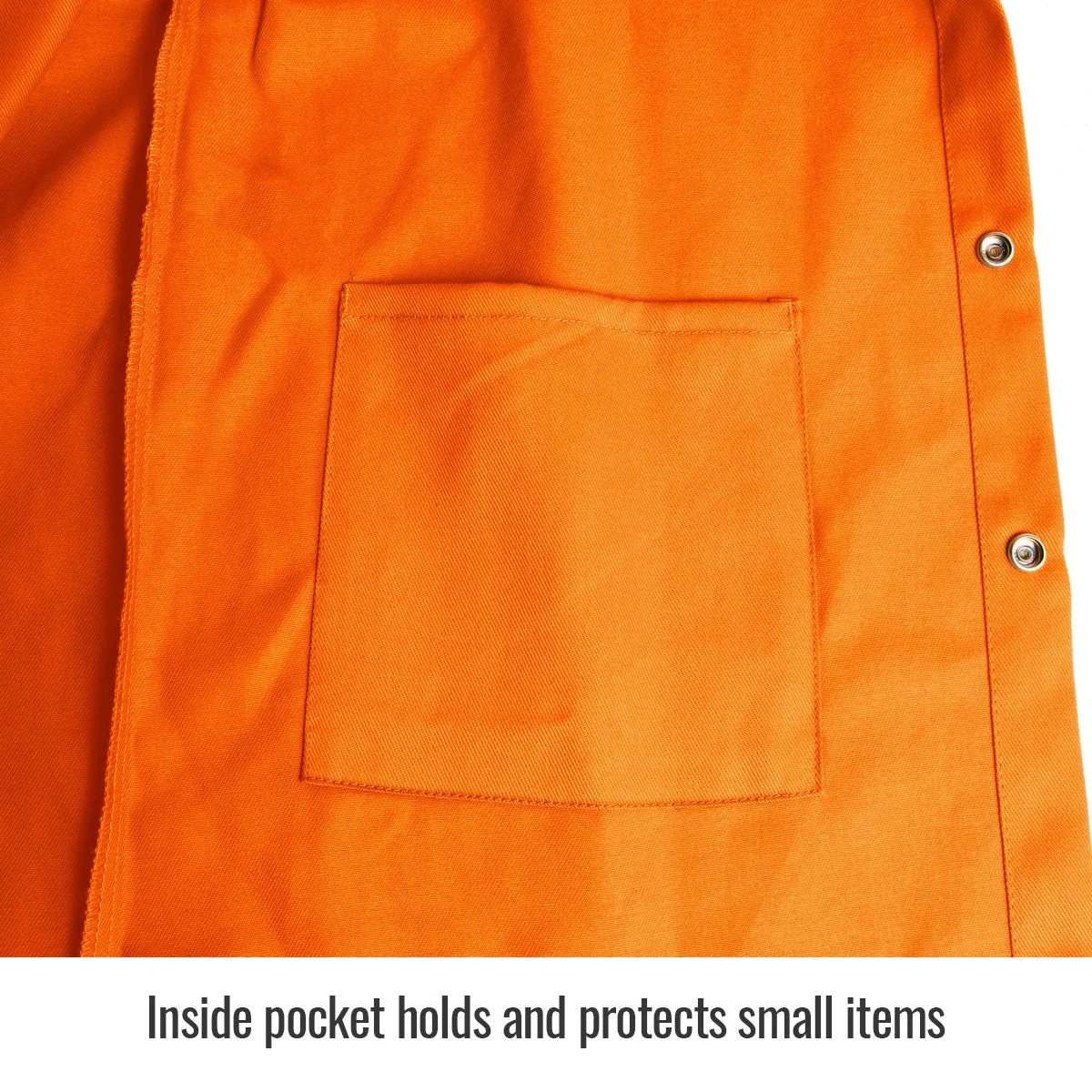Revco Black Stallion 9oz Orange Safety Welding Jacket w/FR Reflective Tape (JF1012-OR) - Image 6