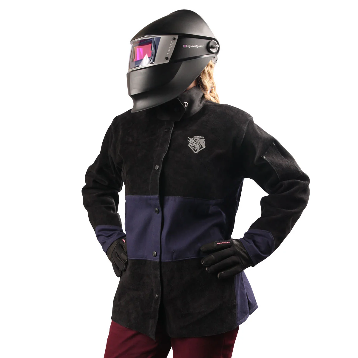 Revco Black Stallion AngelFire Women's Navy & Black Hybrid Welding Jacket (JH1515-NB) - Image 8