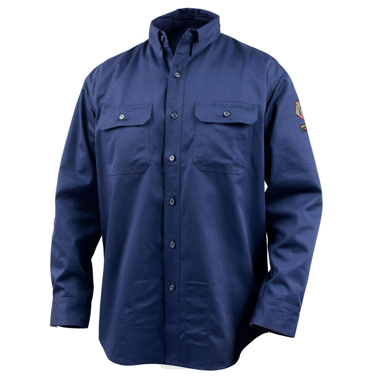 Revco Black Stallion AR/FR Navy Cotton Work Shirt (WF2110-NV) - Image 9