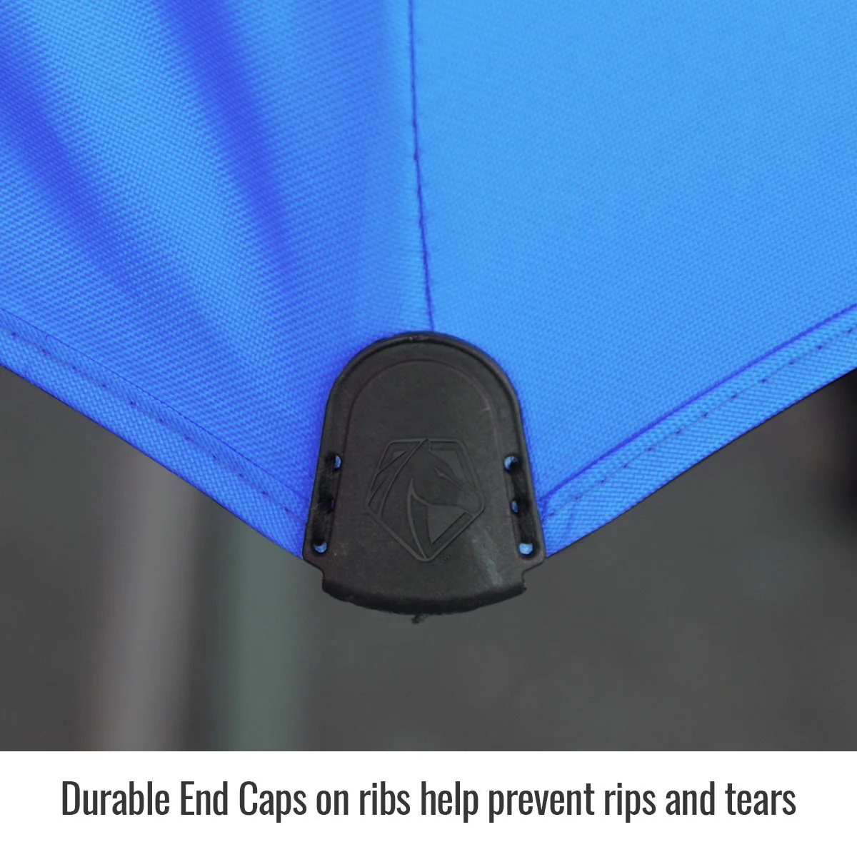 Revco Black Stallion Blue FR Industrial Umbrella with Stand (UB250-BLU) - Image 5