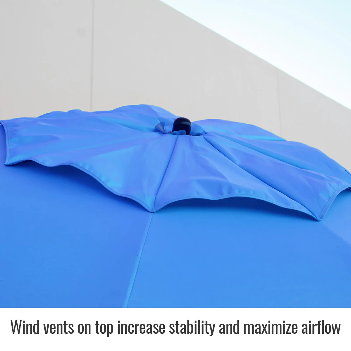 Revco Black Stallion Blue FR Industrial Umbrella w/out Stand (UB200-BLU) - Image 4