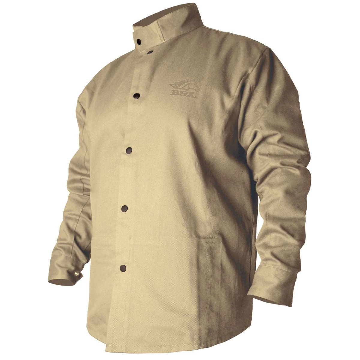 Revco Black Stallion BSX 9oz Tan FR Cotton Welding Jacket (BXTN9C) - Image 3