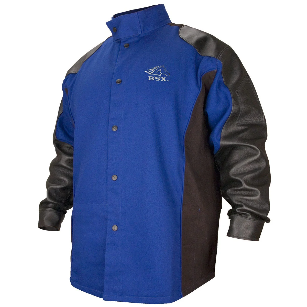 Revco Black Stallion BSX Royal Blue 9oz FR Hybrid Welding Jacket (BXRB9C/PS) - Image 5