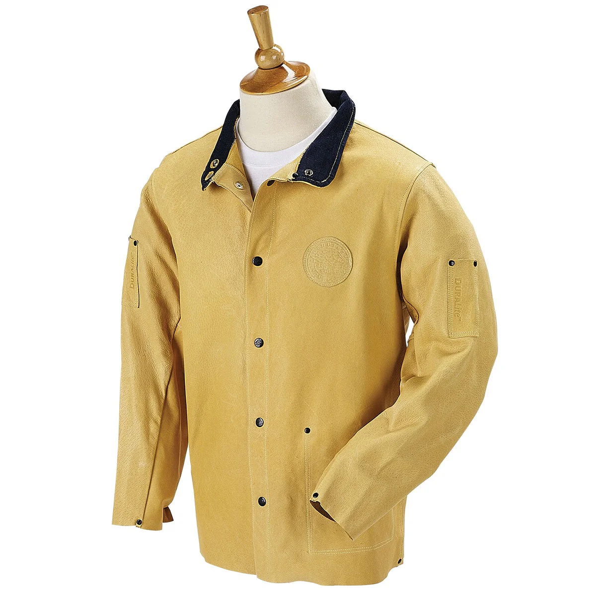 Revco Black Stallion DuraLite Premium Leather Tan Welding Jacket (30PWC) - Image 4