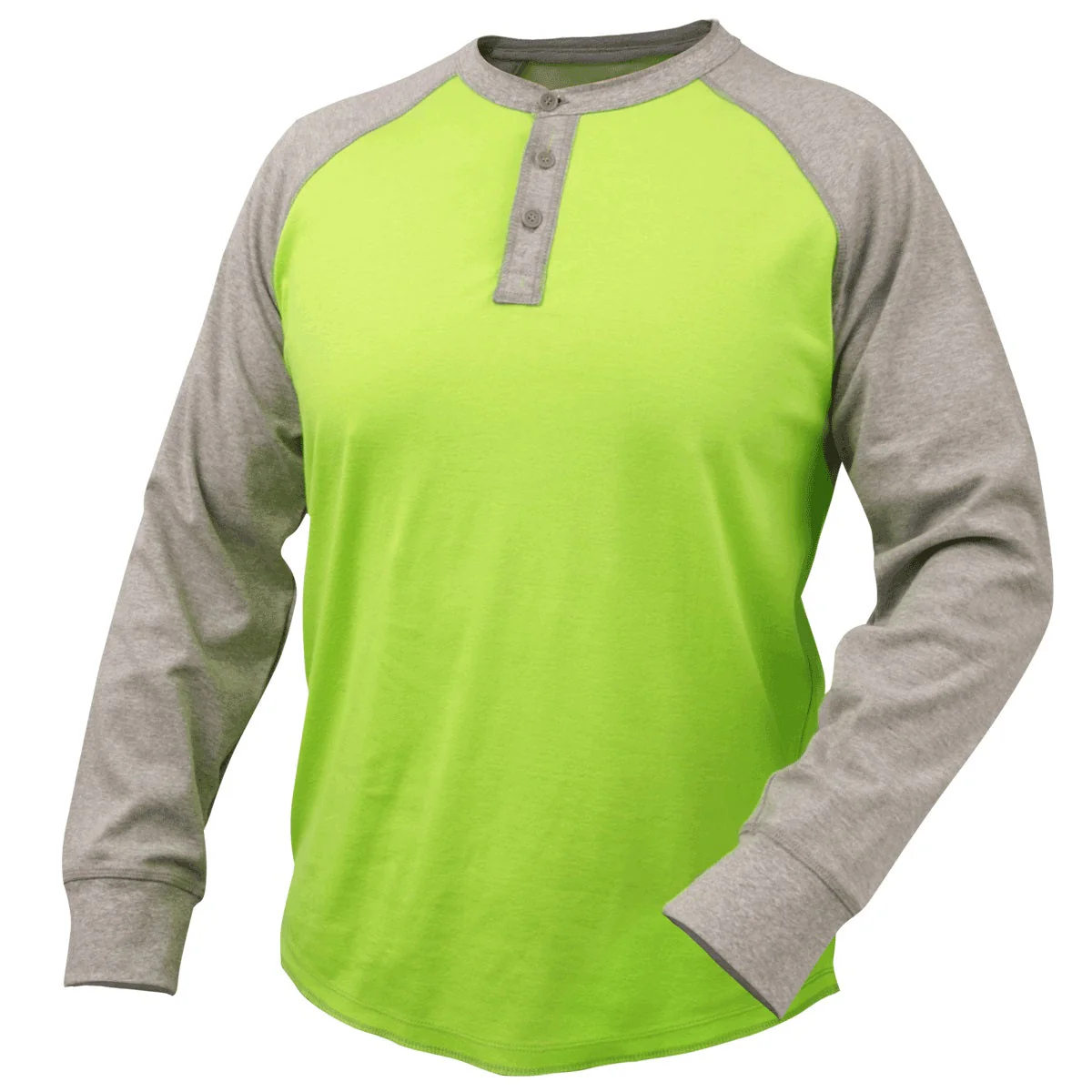 Revco Black Stallion Gray/Lime 7oz FR Welding Jersey Shirt (TF2520-GL) - Image 3