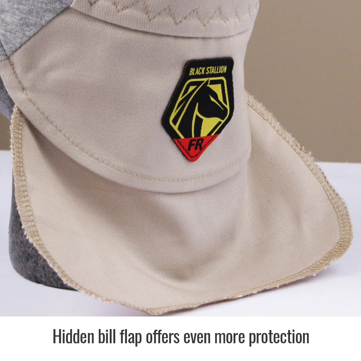 Revco Black Stallion Gray/Stone FR Cotton Welding Cap (AH1630-GS) - Image 3