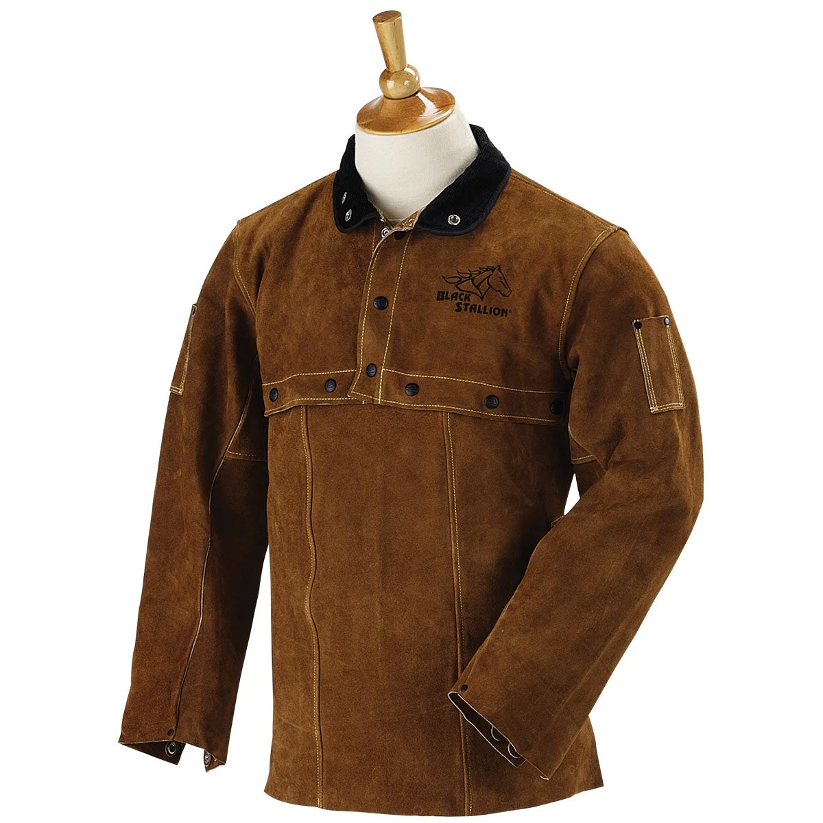 Revco Black Stallion Leather Cape Sleeves and 20" Bib (220CS) - Image 6