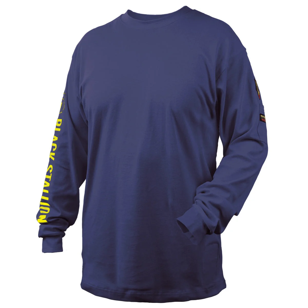Revco Black Stallion Navy 7oz FR Knit Welding Shirt (TF2510-NV) - Image 7