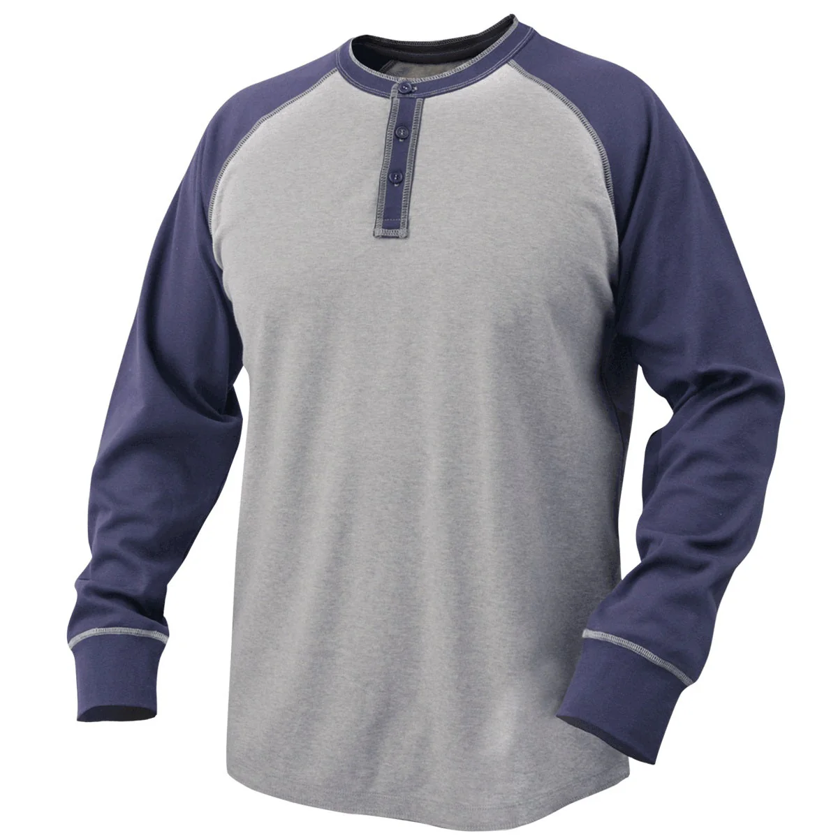Revco Black Stallion Navy/Gray 7oz FR Welding Jersey Shirt (TF2520-NG) - Image 9