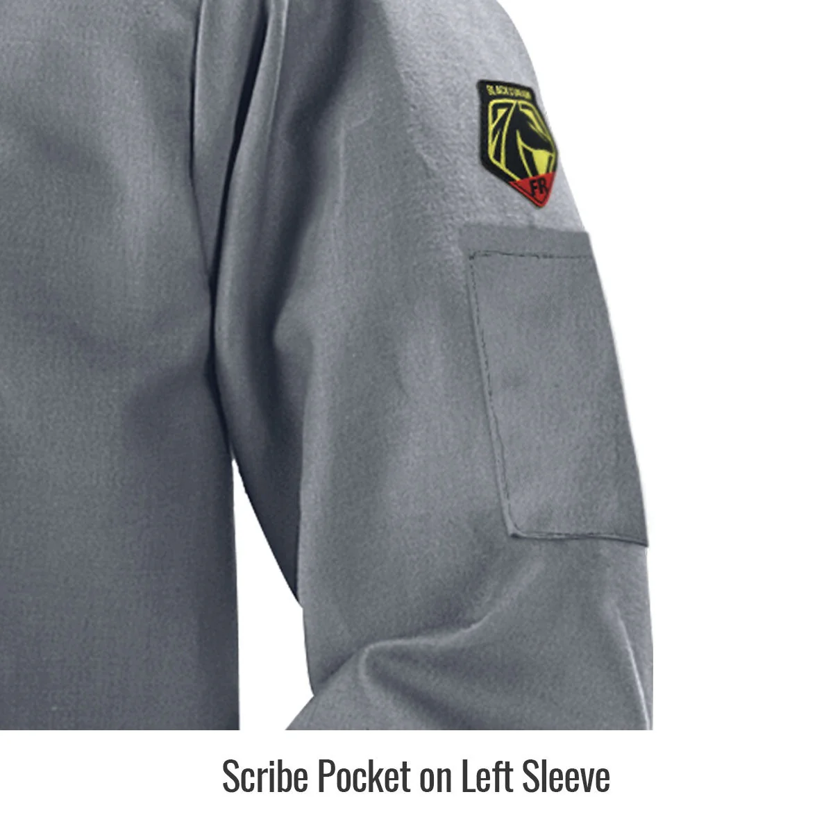 Revco Black Stallion NFPA 9oz Gray FR Cotton Welding Jacket (JF2220-GY) - Image 4