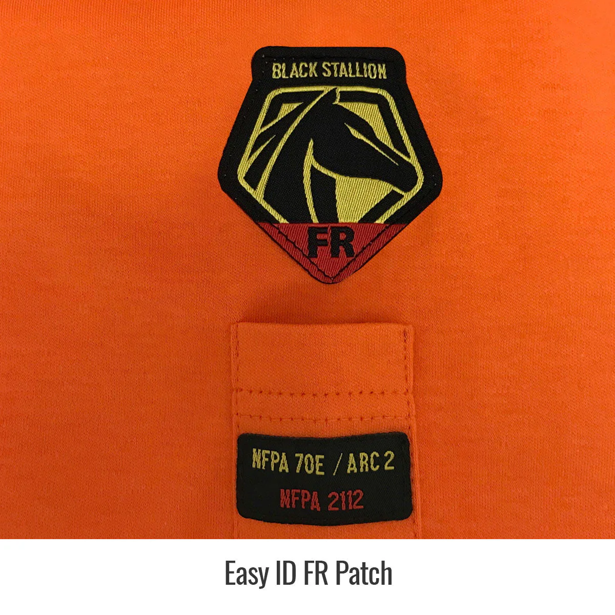 Revco Black Stallion Orange 7oz FR Knit Welding Shirt w/Reflective Tape (TF2511-OR) - Image 4