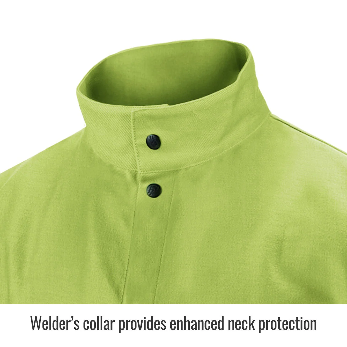 Revco Black Stallion TruGuard 200 9oz Lime FR Cotton Welding Jacket (FL9-30C) - Image 3