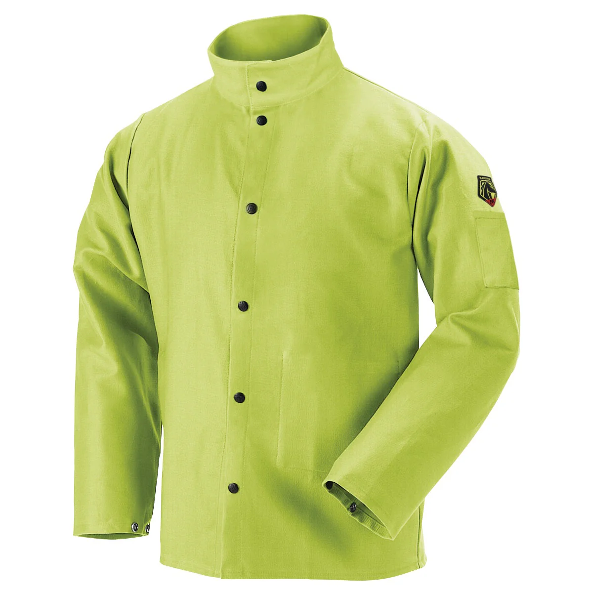 Revco Black Stallion TruGuard 200 9oz Lime FR Cotton Welding Jacket (FL9-30C) - Image 8