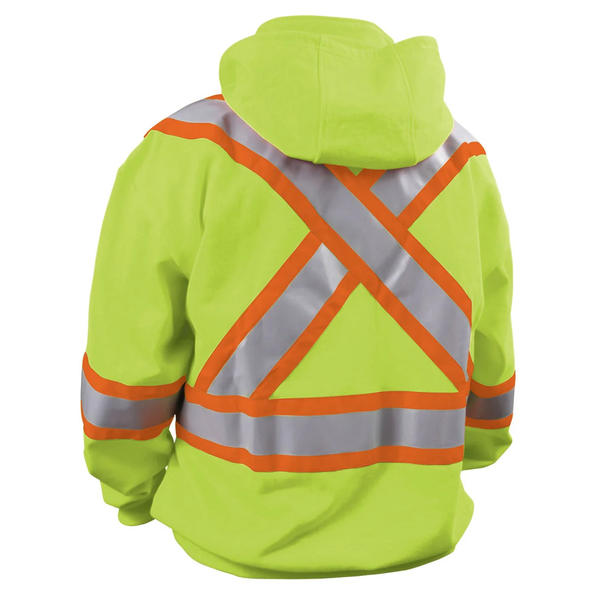 Revco Black Stallion TruGuard 200 9oz Lime Full-Zip Hooded Sweatshirt (JF1332-LM) - Image 3