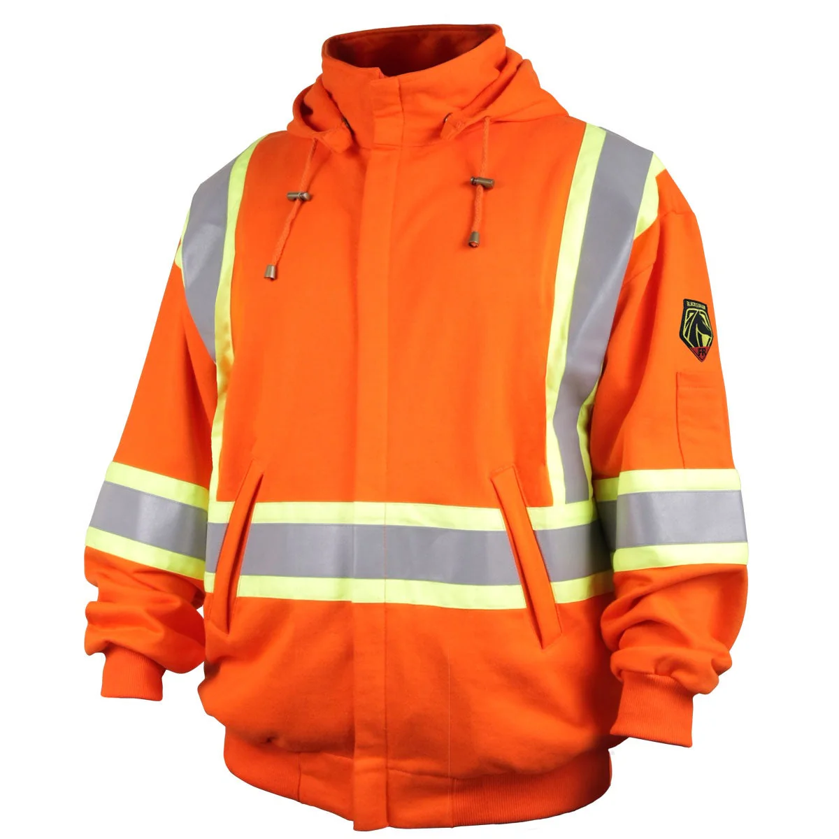 Revco Black Stallion TruGuard 200 9oz Orange Full-Zip Hooded Sweatshirt (JF1332-OR) - Image 10