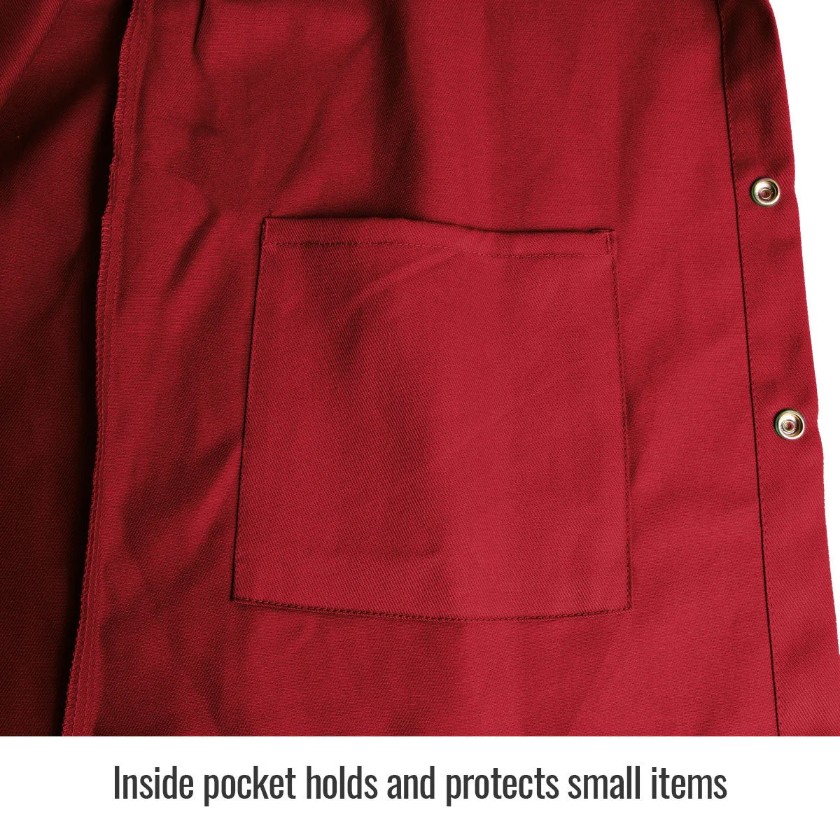 Revco Black Stallion TruGuard 200 9oz Red FR Cotton Welding Jacket (FR9-30C) - Image 4