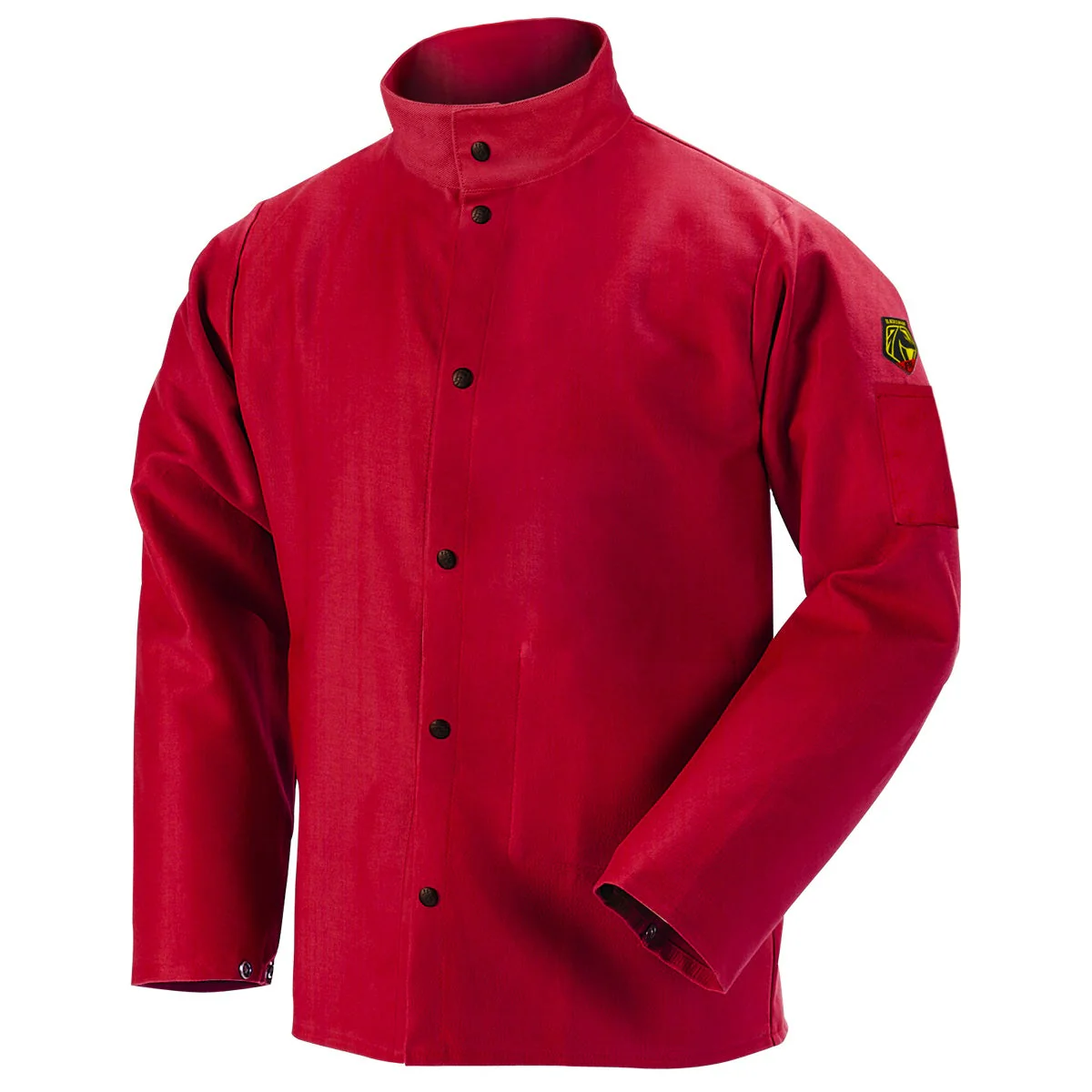 Revco Black Stallion TruGuard 200 9oz Red FR Cotton Welding Jacket (FR9-30C) - Image 7